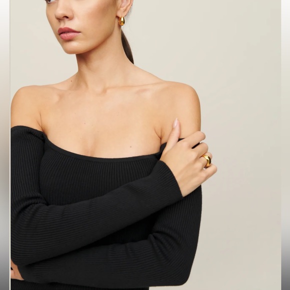 NWT Reformation Symone Cotton Sweater Dress size Large - Picture 5 of 7